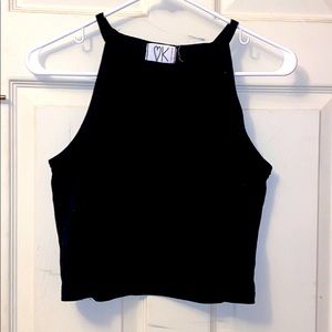OK brand Spaghetti Strap Mid Length Crop Top